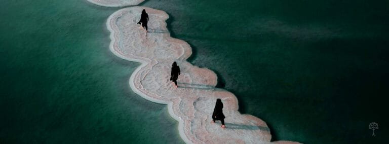Un grupo de mujeres, unidas por un trauma compartido, caminan por una pequeña isla.