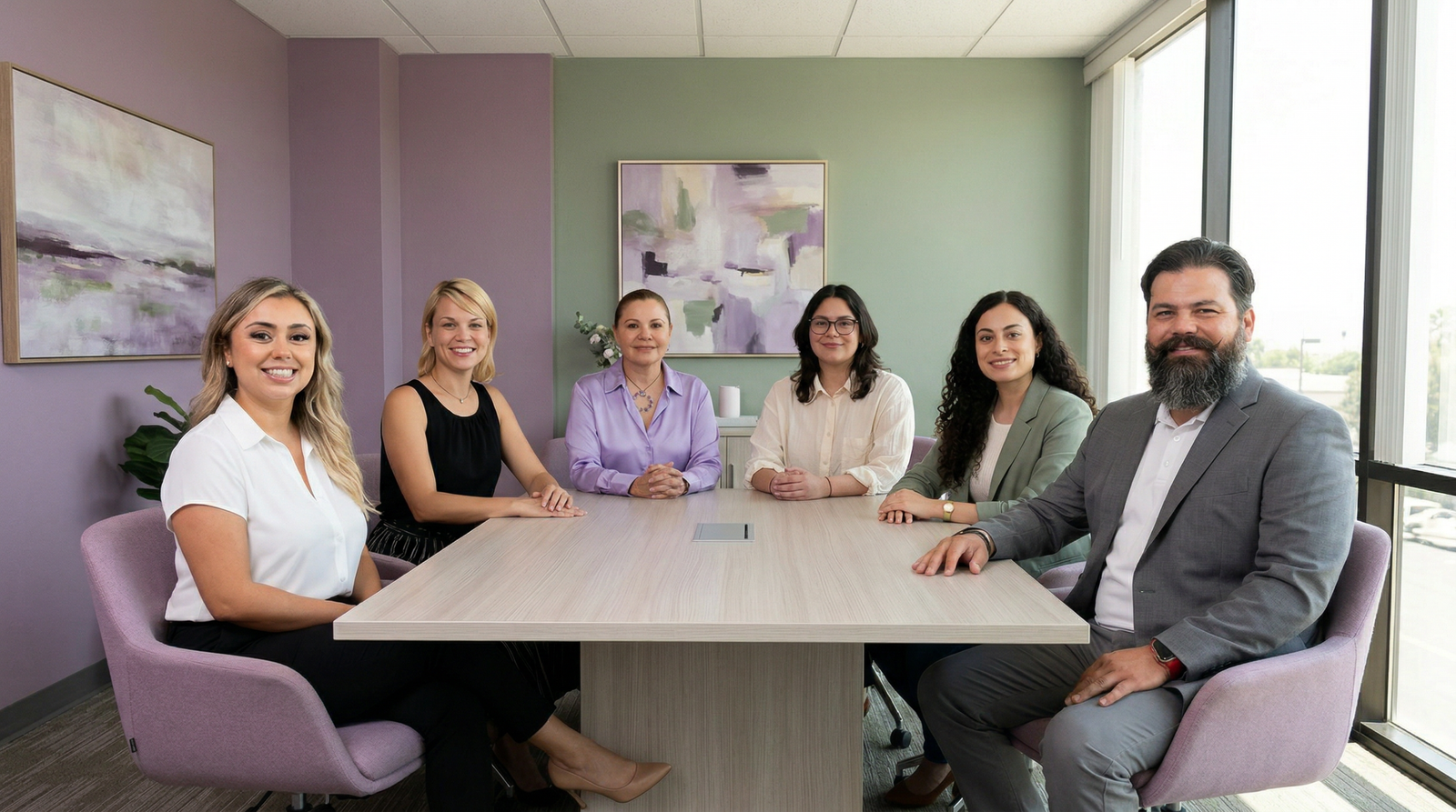Equipo clínico de AMORH: psicólogos/as y psicoterapeutas, con la cofundadora y CEO Melissa González R. y el COO Silverio De La Mora, en Tijuana