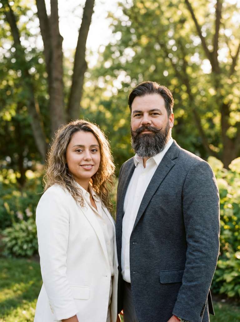Psic. Melissa González R. y Psic. Silverio De La Mora B., cofundadores de AMORH, Tijuana B.C.